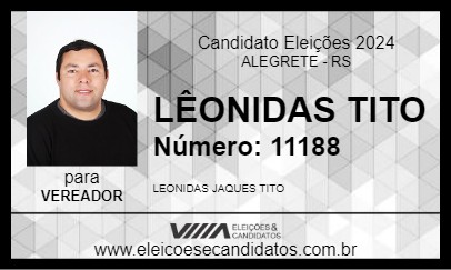 Candidato LÊONIDAS TITO 2024 - ALEGRETE - Eleições