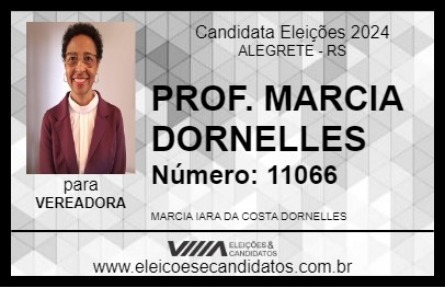 Candidato PROF. MARCIA DORNELLES 2024 - ALEGRETE - Eleições