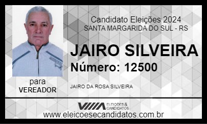 Candidato JAIRO SILVEIRA 2024 - SANTA MARGARIDA DO SUL - Eleições