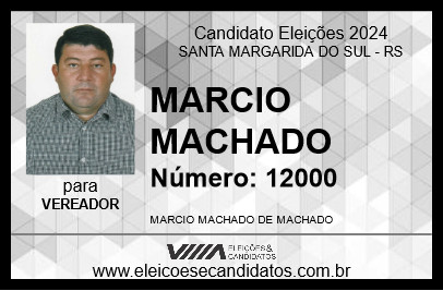 Candidato MARCIO MACHADO 2024 - SANTA MARGARIDA DO SUL - Eleições