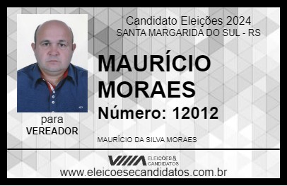 Candidato MAURÍCIO MORAES 2024 - SANTA MARGARIDA DO SUL - Eleições