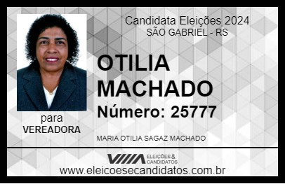 Candidato OTILIA MACHADO 2024 - SÃO GABRIEL - Eleições