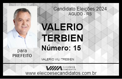 Candidato VALERIO TREBIEN 2024 - AGUDO - Eleições