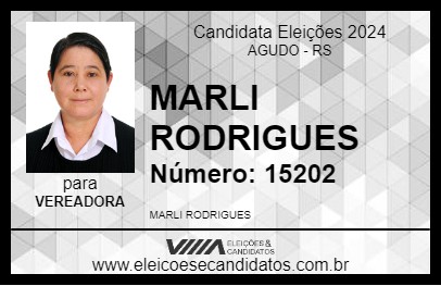 Candidato MARLI RODRIGUES 2024 - AGUDO - Eleições