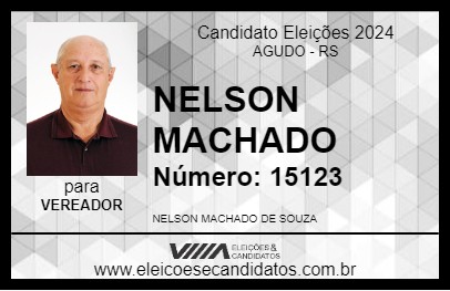 Candidato NELSON MACHADO 2024 - AGUDO - Eleições