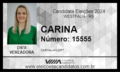 Candidato CARINA 2024 - WESTFALIA - Eleições