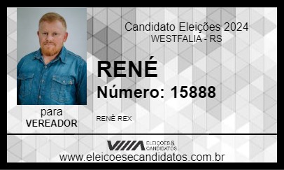 Candidato RENÉ 2024 - WESTFALIA - Eleições