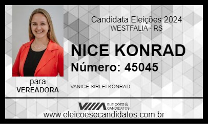 Candidato NICE KONRAD 2024 - WESTFALIA - Eleições