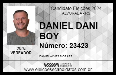 Candidato DANIEL DANI BOY 2024 - ALVORADA - Eleições