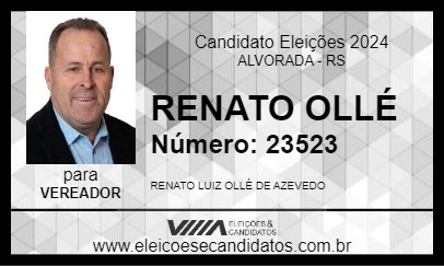 Candidato RENATO OLLÉ 2024 - ALVORADA - Eleições