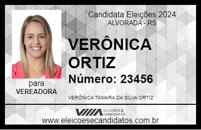 Candidato VERÔNICA ORTIZ 2024 - ALVORADA - Eleições