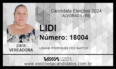 Candidato LIDI 2024 - ALVORADA - Eleições