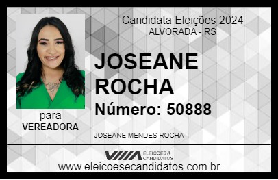 Candidato JOSEANE ROCHA 2024 - ALVORADA - Eleições