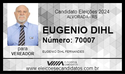 Candidato EUGENIO DIHL 2024 - ALVORADA - Eleições