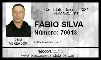 Candidato FÁBIO SILVA 2024 - ALVORADA - Eleições