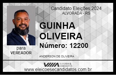 Candidato GUINHA OLIVEIRA 2024 - ALVORADA - Eleições