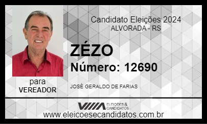 Candidato ZÉZO 2024 - ALVORADA - Eleições