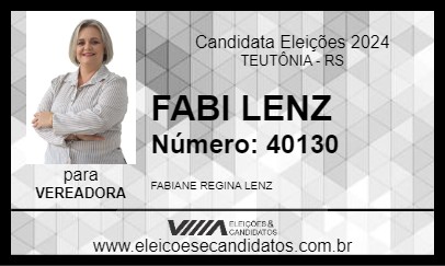 Candidato FABI LENZ 2024 - TEUTÔNIA - Eleições