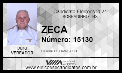 Candidato ZECA 2024 - SOBRADINHO - Eleições