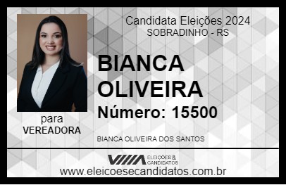 Candidato BIANCA OLIVEIRA 2024 - SOBRADINHO - Eleições