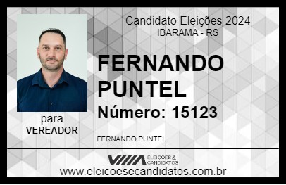 Candidato FERNANDO PUNTEL 2024 - IBARAMA - Eleições