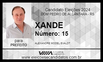 Candidato XANDE 2024 - DOM PEDRO DE ALCÂNTARA - Eleições