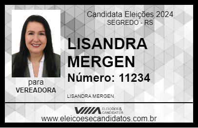 Candidato LISANDRA MERGEN 2024 - SEGREDO - Eleições