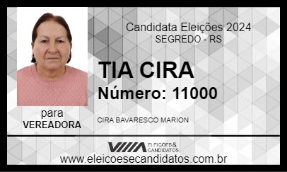 Candidato TIA CIRA 2024 - SEGREDO - Eleições