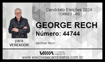 Candidato GEORGE RECH 2024 - TORRES - Eleições