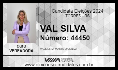 Candidato VAL SILVA 2024 - TORRES - Eleições