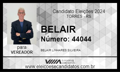 Candidato BELAIR 2024 - TORRES - Eleições