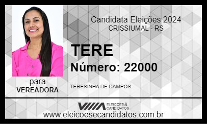 Candidato TERE 2024 - CRISSIUMAL - Eleições