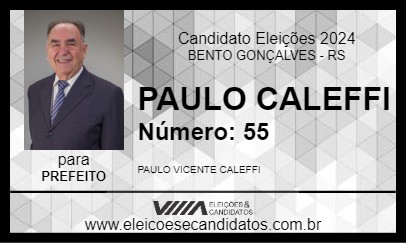 Candidato PAULO CALEFFI 2024 - BENTO GONÇALVES - Eleições