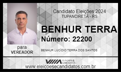 Candidato BENHUR TERRA 2024 - TUPANCIRETÃ - Eleições