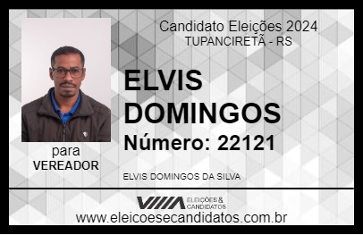 Candidato ELVIS DOMINGOS 2024 - TUPANCIRETÃ - Eleições