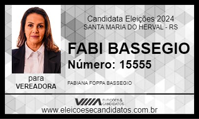 Candidato FABI BASSEGIO 2024 - SANTA MARIA DO HERVAL - Eleições