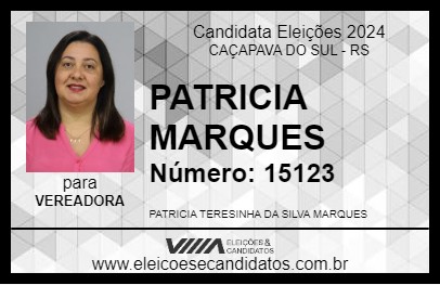 Candidato PATRICIA MARQUES 2024 - CAÇAPAVA DO SUL - Eleições