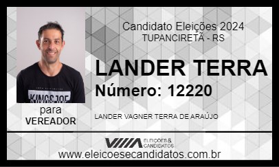 Candidato LANDER TERRA 2024 - TUPANCIRETÃ - Eleições