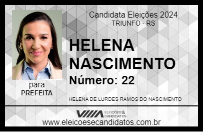 Candidato HELENA NASCIMENTO 2024 - TRIUNFO - Eleições