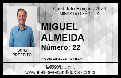 Candidato MIGUEL ALMEIDA 2024 - MINAS DO LEÃO - Eleições