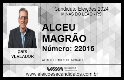 Candidato ALCEU MAGRÃO 2024 - MINAS DO LEÃO - Eleições