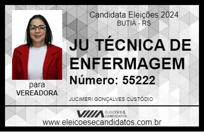 Candidato JU TÉCNICA DE ENFERMAGEM 2024 - BUTIÁ - Eleições