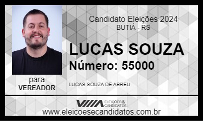 Candidato LUCAS SOUZA 2024 - BUTIÁ - Eleições