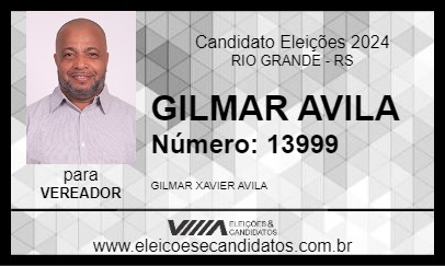 Candidato GILMAR AVILA 2024 - RIO GRANDE - Eleições