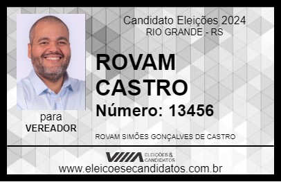 Candidato ROVAM CASTRO 2024 - RIO GRANDE - Eleições