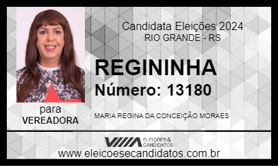 Candidato REGININHA 2024 - RIO GRANDE - Eleições