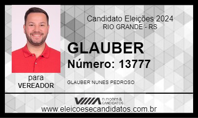 Candidato GLAUBER 2024 - RIO GRANDE - Eleições