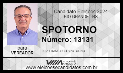 Candidato SPOTORNO 2024 - RIO GRANDE - Eleições