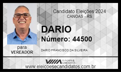 Candidato DARIO 2024 - CANOAS - Eleições