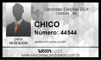 Candidato CHICO 2024 - CANOAS - Eleições